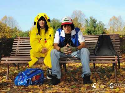 Cosplay di Ash e Pikachu dei "Pokemon"